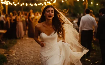 Bride running away | Source: Midjourney One Photo Revealed the Truth About My Father and Made Me Run Away from My Own Wedding  —  Story of the Day