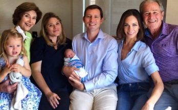 Bush welcomes grandson named   after    great-grandfathers