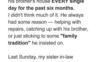 My Husband Had Been Visiting His Brother’s House Daily for 6 Months — When My SIL Called Me Last Sunday,  I  Was Shocked