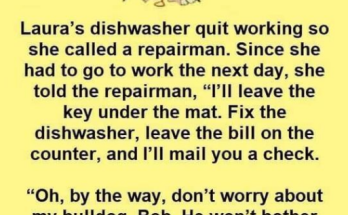 Woman left instructions for the repairman but he decided not to listen