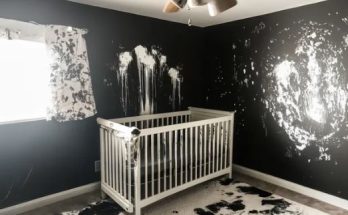 I Returned Home after Giving Birth to Find My Baby’s Room  Destroyed  and  Repainted Black